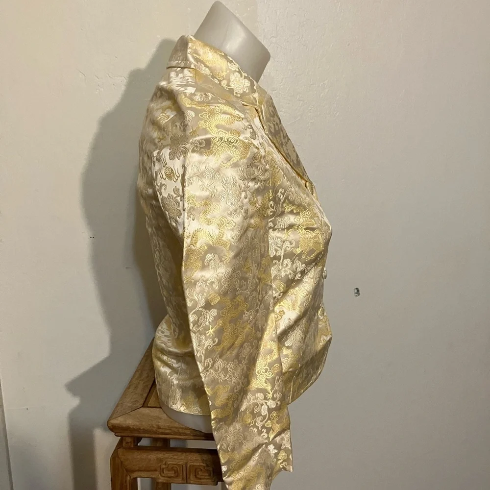 Dreamsacks silk brocade jacket size Small NWT happy New Year! Chinese dragons
